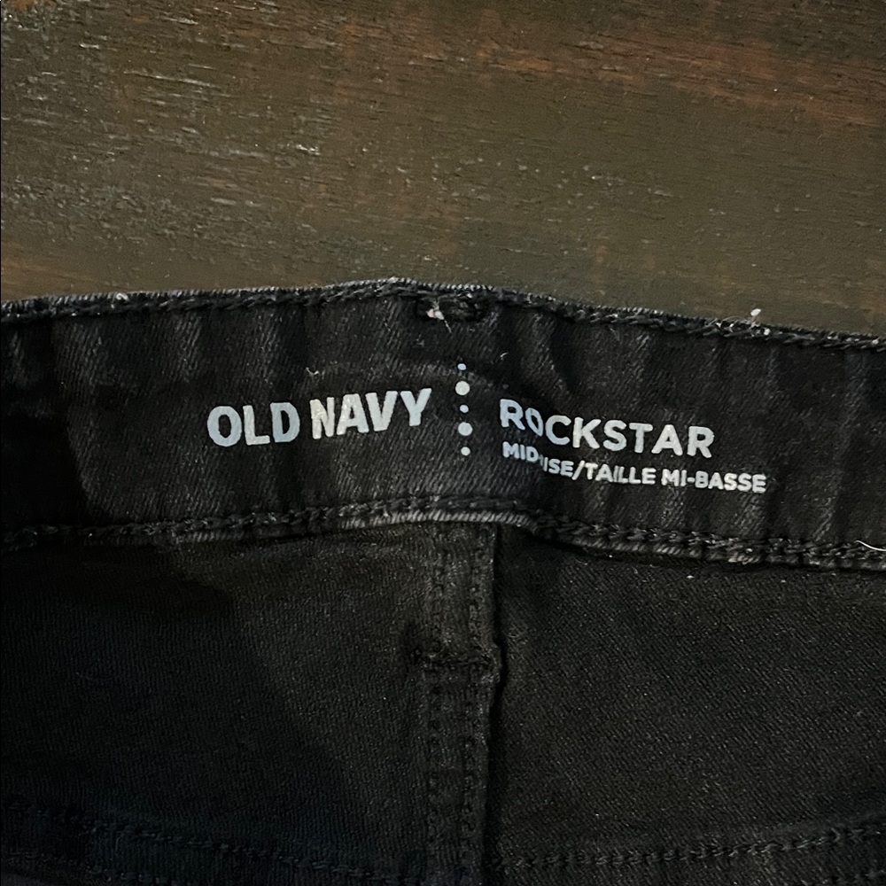 Old Navy Black Skinny Jeans Classic Style - Picture 2 of 4
